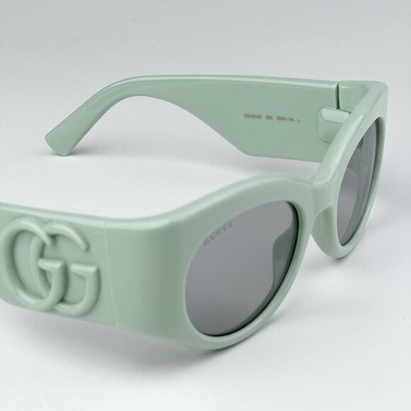 NEW Gucci GG1544S 003 Green Grey Unisex Oval Sunglasses GG 1544S - Picture 7 of 9